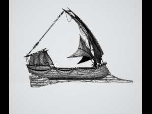 Colibri rowboat Modello 3D