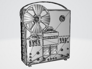 Nota 203-1 radio PBR Modello 3D