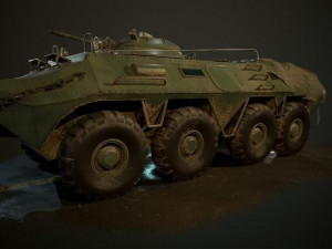 BTR Military Vehicle 3D 모델