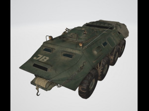 BTR Military Vehicle 3D Model