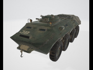 BTR Military Vehicle 3D Model