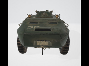 BTR Military Vehicle 3D Model