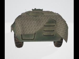 BTR Military Vehicle 3D Model