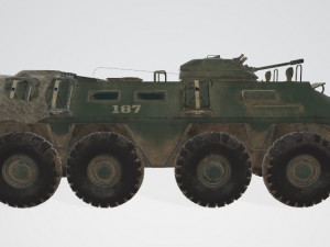 BTR Military Vehicle 3D Model
