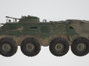 BTR Military Vehicle 3D Model