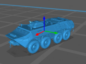 BTR Military Vehicle 3D Model