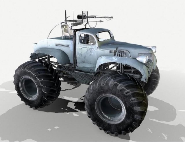 Bigfoot monster truck Modello 3D .c4d .max .obj .3ds .fbx .stl .blend 