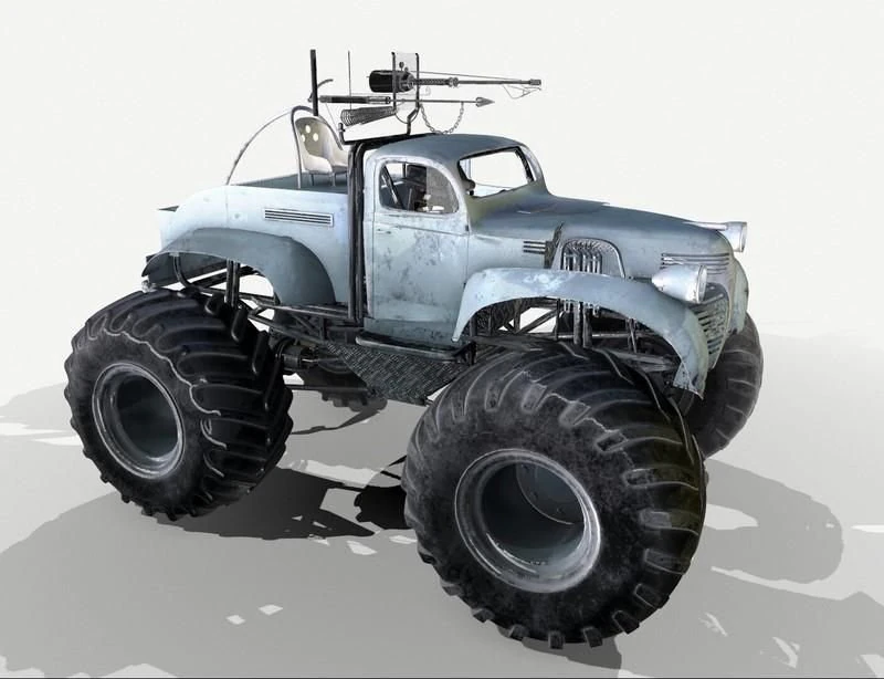 Bigfoot monster truck 3D Model .c4d .max .obj .3ds .fbx .stl .blend