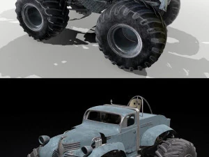Bigfoot monster truck 3D Model