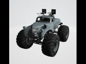 Bigfoot monster truck 3D Model