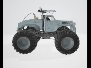 Bigfoot monster truck 3D Model