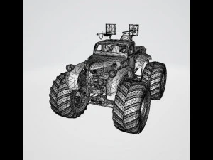 Bigfoot monster truck 3D Model