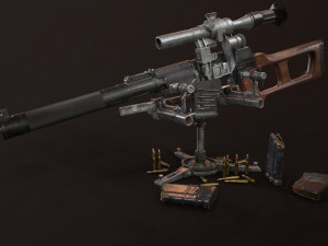 Special Sniper Rifle VSS Vintorez 3D Model
