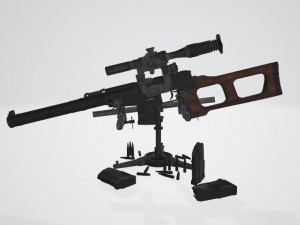 Special Sniper Rifle VSS Vintorez 3D 模型