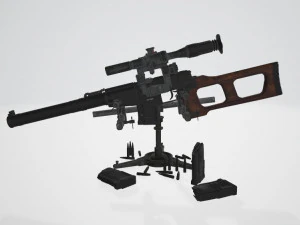 Fucile da cecchino speciale VSS Vintorez Modello 3D