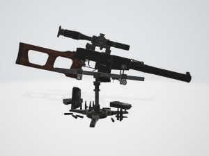 Special Sniper Rifle VSS Vintorez 3D 模型
