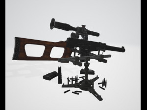 Special Sniper Rifle VSS Vintorez 3D 模型