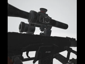 Fucile da cecchino speciale VSS Vintorez Modello 3D