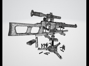 Special Sniper Rifle VSS Vintorez 3D 模型