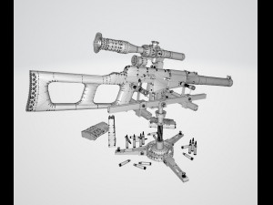 Special Sniper Rifle VSS Vintorez 3D 模型