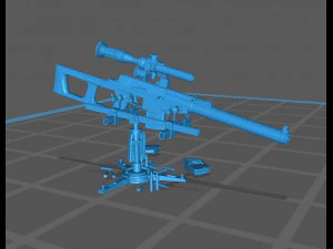 Fucile da cecchino speciale VSS Vintorez Modello 3D