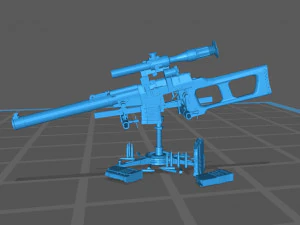 Fucile da cecchino speciale VSS Vintorez Modello 3D