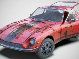 Old Classic Coupe Model 3D