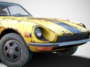 Old Classic Coupe Model 3D