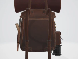 Fantasy Old Backpask 3D Model