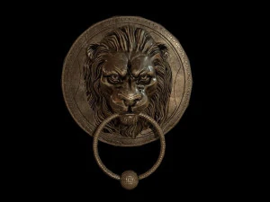 Дверная ручка Льва 3D Модель