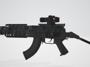 AKM Rifle 3D Model