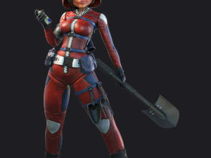 MENINA FLORA Modelo 3D