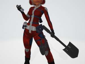 FLORA GIRL 3D मॉडल