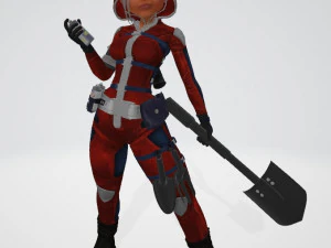 FLORA GIRL 3D Model