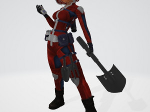 FLORA GIRL 3D मॉडल