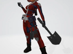 FLORA GIRL 3D Model