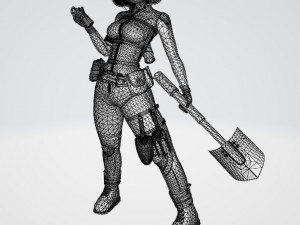 FLORA GIRL 3D मॉडल