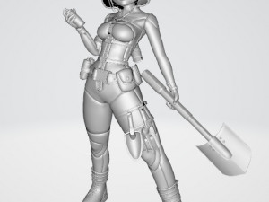 FLORA GIRL 3D मॉडल
