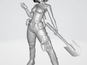FLORA GIRL 3D Model