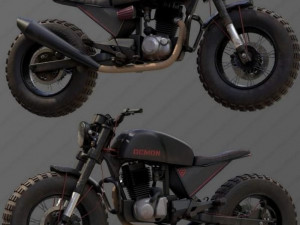 Dirt Wheel Bike 3D Model