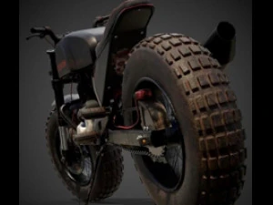 Dirt Wheel Bike 3D Model