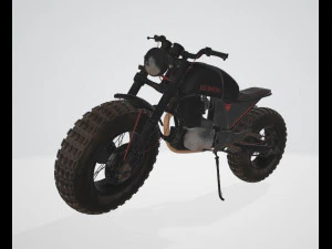 Dirt Wheel Bike 3D Model