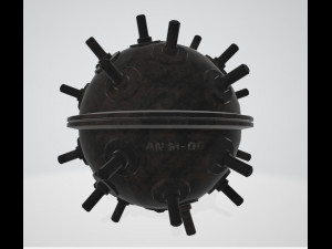 Naval mine 3D 模型