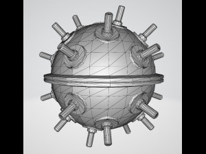 Naval mine 3D 模型