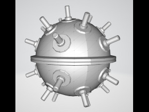Naval mine 3D 模型
