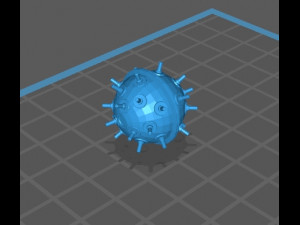 Naval mine 3D 模型