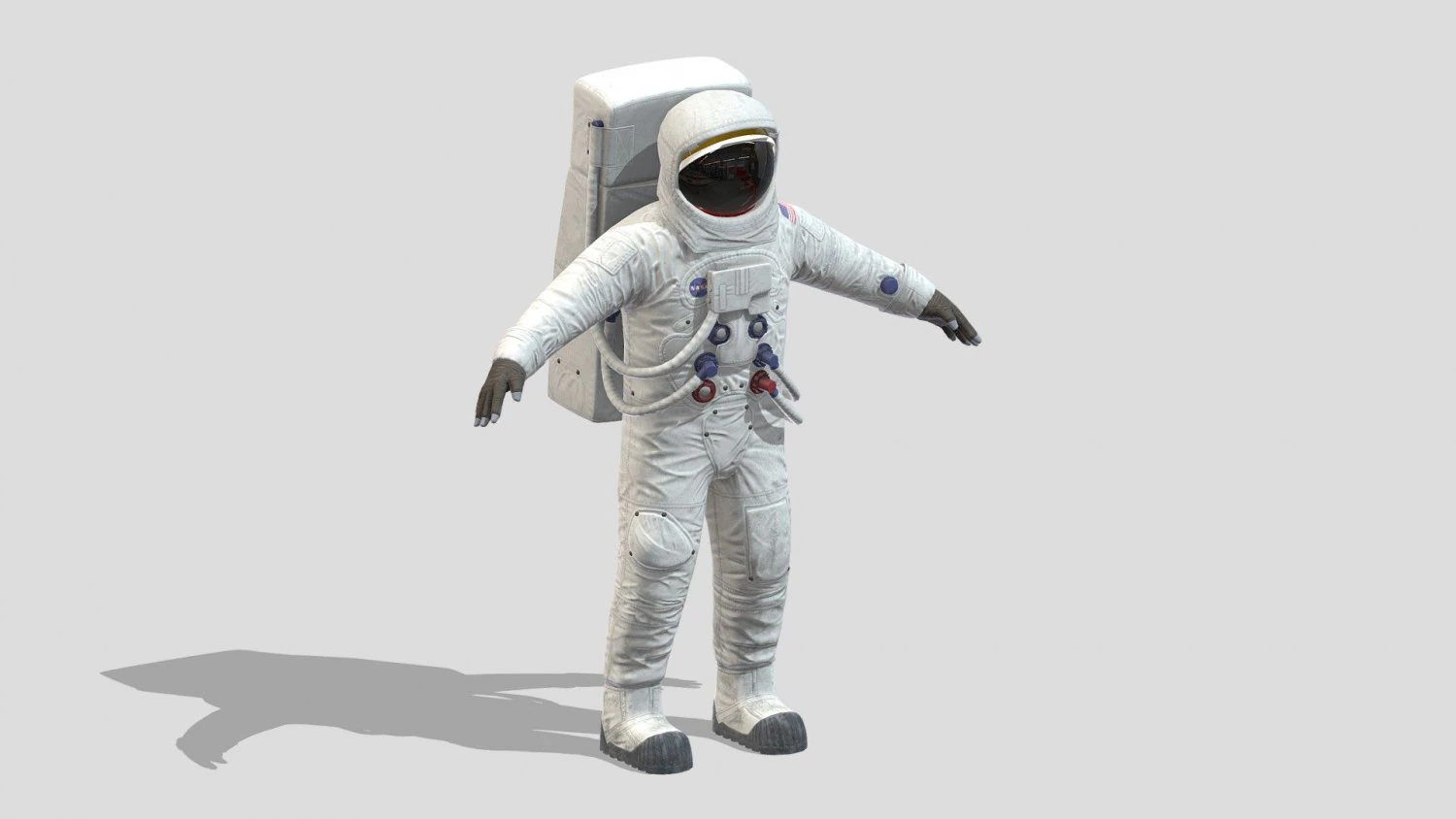 A7L Space Suit 3D Model .c4d .max .obj .3ds .fbx .stl .blend 
