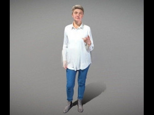 Adult woman in casual style 3D Model