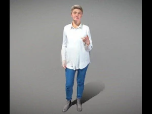 Adult woman in casual style 3D Model