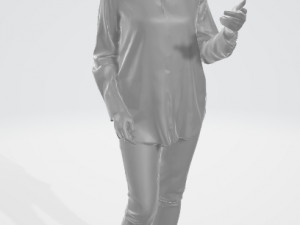 Adult woman in casual style 3D Модель
